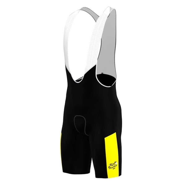 Santini Kokonaisjohtaja Tour De France Fan Line 2023 Ruokalappu Shortsit Musta L Mies