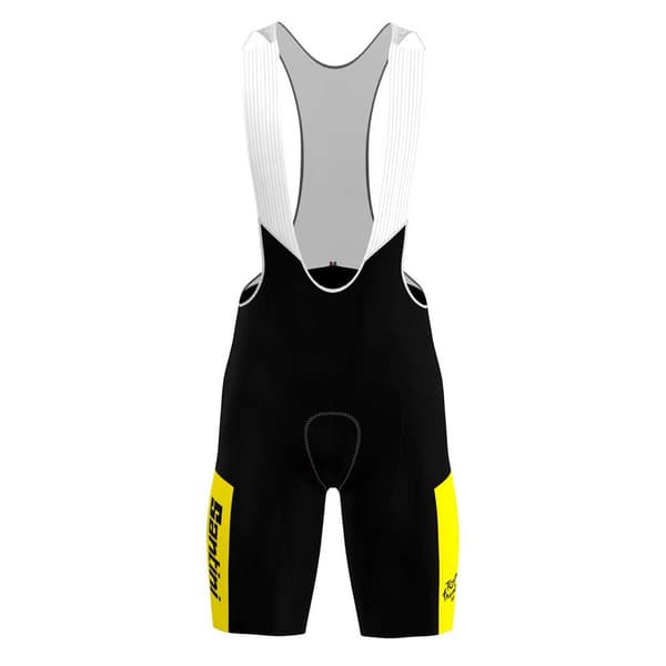 Santini Overordnet Leder Tour De France Fan Line 2023 Hagesmæk Shorts Sort L Mand