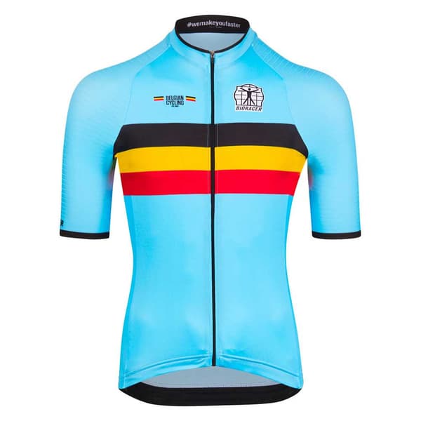 Bioracer Lyhythihainen Jersey Belgium Icon Classic Monivärinen S Mies