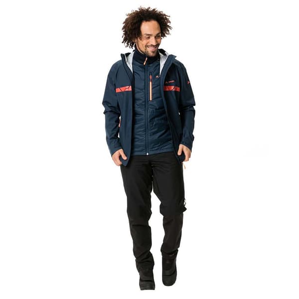 Vaude Bike Jacka All Year Moab 3in1 Rain Blå XL Man