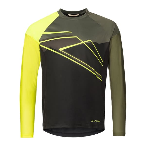 Vaude Bike Langærmet T-shirt Moab Vi Gul,Sort M Mand