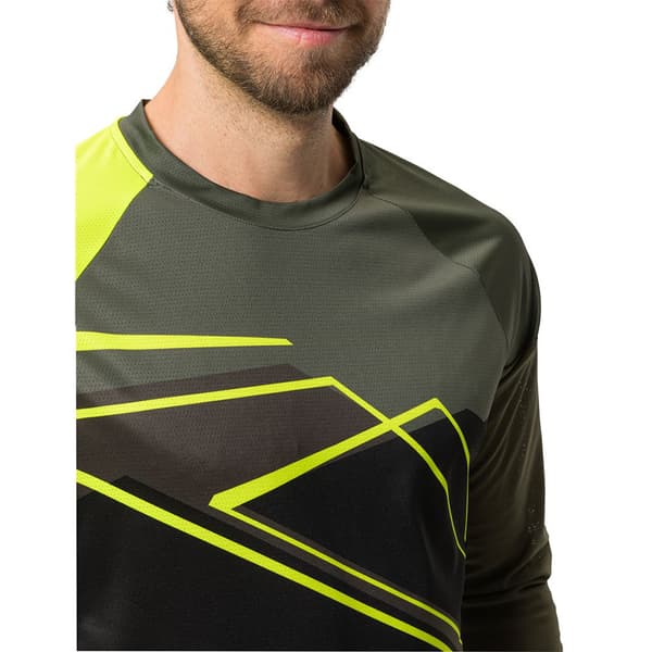 Vaude Bike Langærmet T-shirt Moab Vi Gul,Sort M Mand