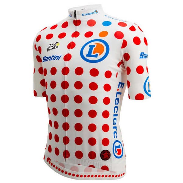 Santini Johtaja Relica Tour De France Gpm 2022 Lyhyt Hiha Jersey Valkoinen XS Mies