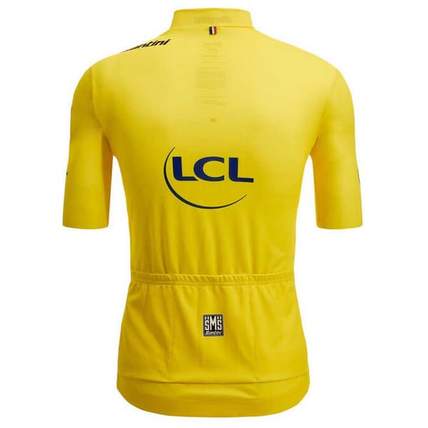 Santini Overordnet Leder Replica Tour De France 2022 Kort Ærme Jersey Gul 2XL Mand