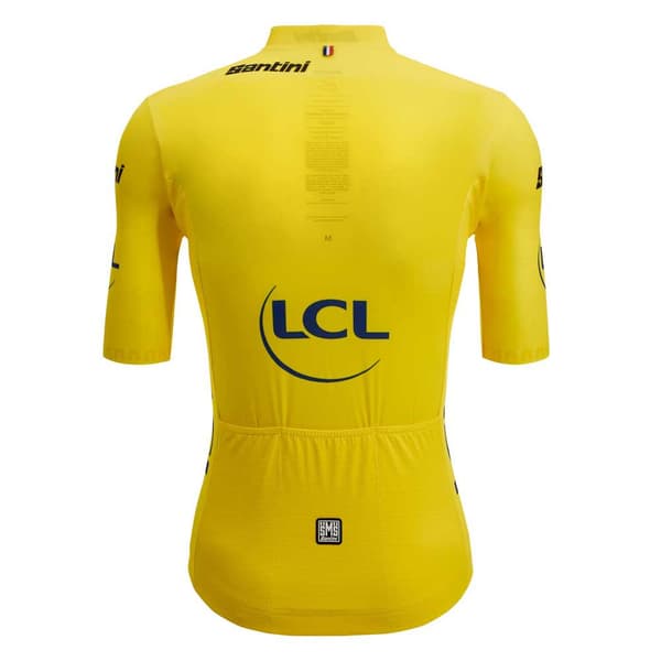 Santini Overordnet Leder Tour De France Official 2023 Kort Ærme Jersey Gul 3XL Mand