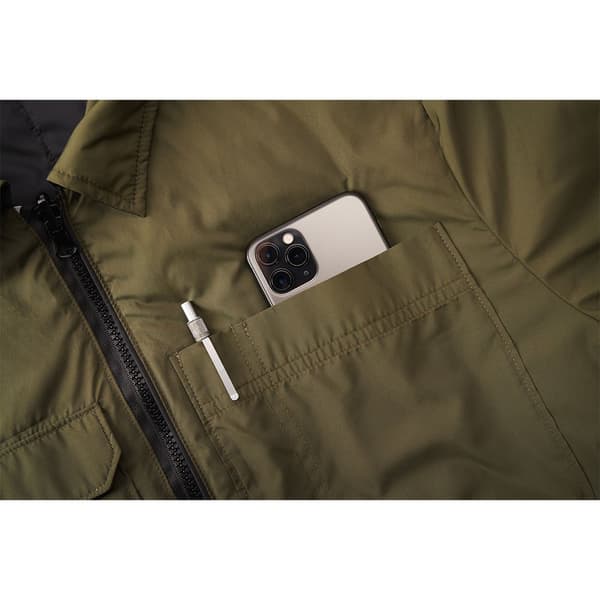 Chrome Isolerad Shacket Two Way Svart 2XL Man