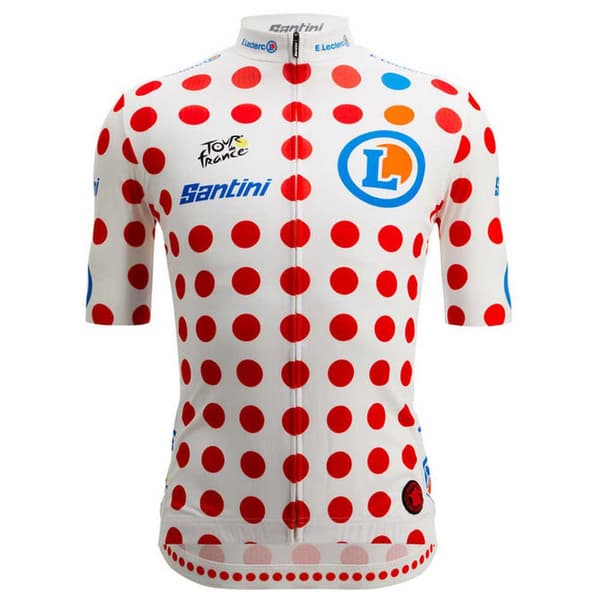 Santini Johtaja Relica Tour De France Gpm 2022 Lyhyt Hiha Jersey Valkoinen S Mies