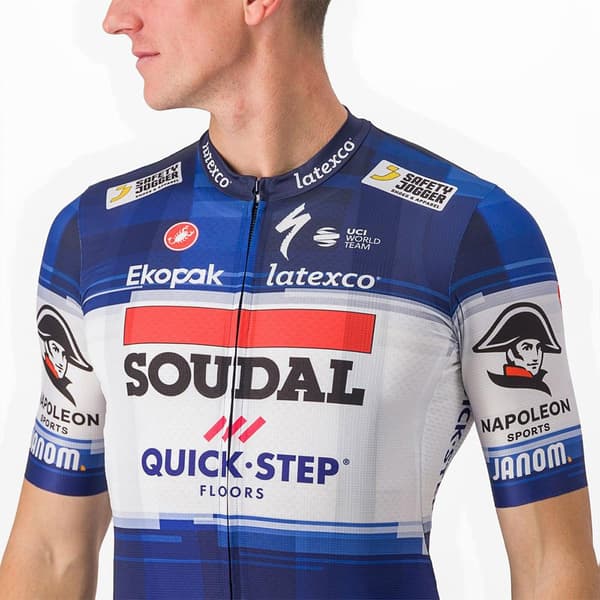 Castelli Kortärmad Tröja Competizione Soudal Quick-step 2023 Flerfärgad L Man