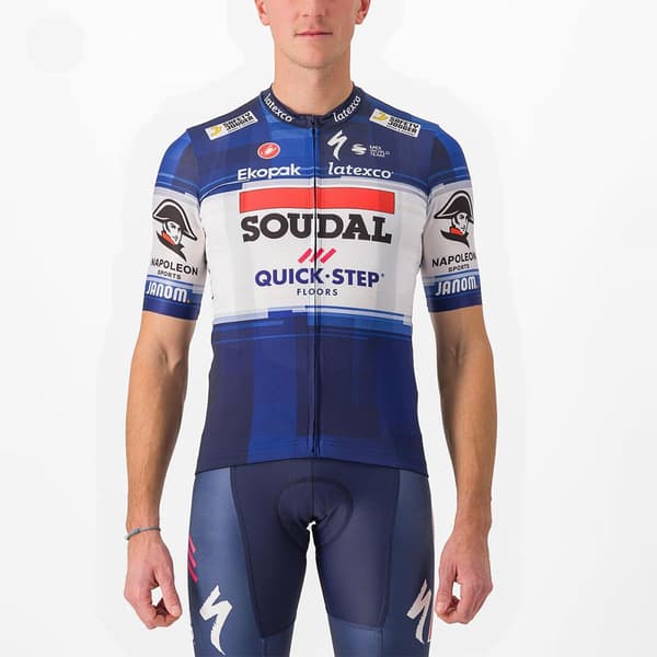 Castelli Kortärmad Tröja Competizione Soudal Quick-step 2023 Flerfärgad L Man