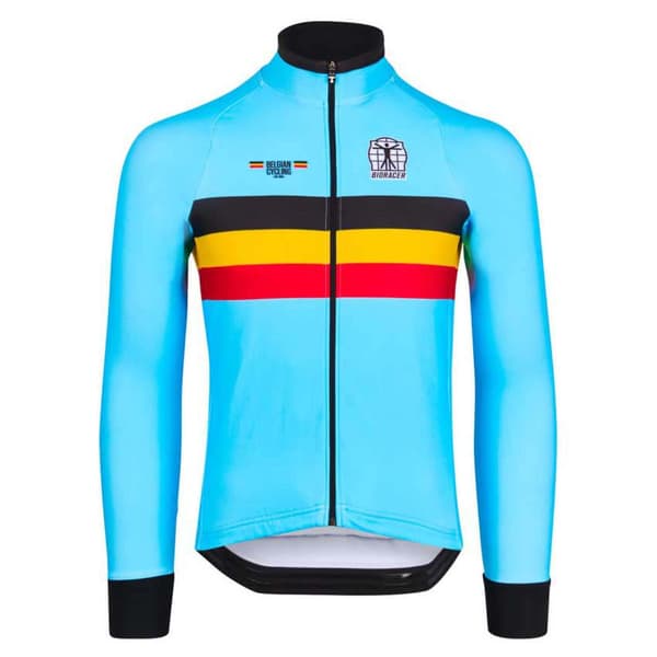 Bioracer Langærmet Trøje Belgium Icon Tempest Termal Blå M Mand