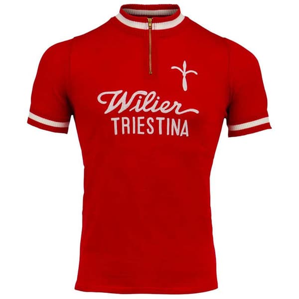 Wilier Kortærmet Trøje Vintage 1975 Rød M Mand