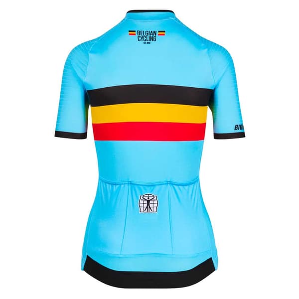 Bioracer Kortärmad Tröja Belgium Icon Classic Flerfärgad S Kvinna