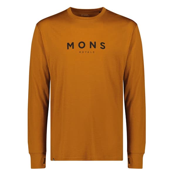 Mons Royale Langærmet T-shirt Yotei Classic Brun L Mand