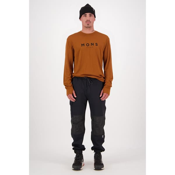 Mons Royale Langærmet T-shirt Yotei Classic Brun L Mand