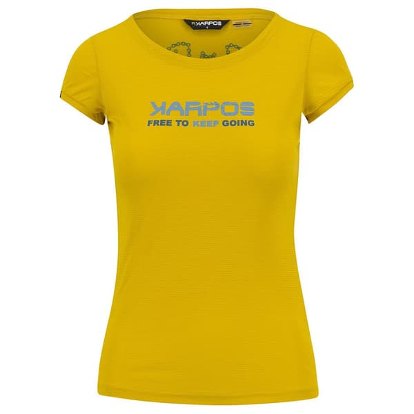 Karpos Kortærmet T-shirt Val Federia Gul L Kvinde