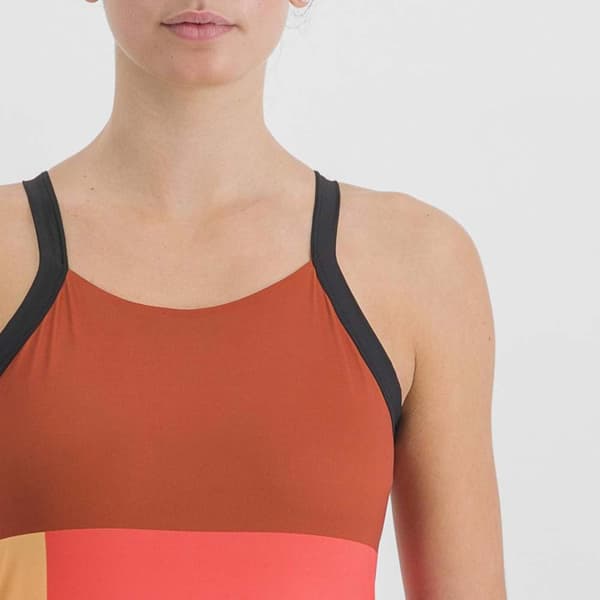 Sportful Ärmlös T-shirt Snap Röd,Grå S Kvinna