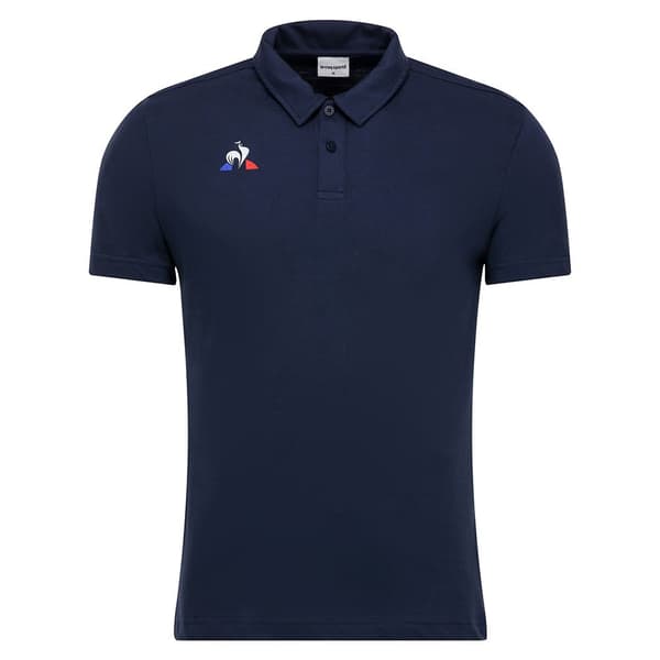 Le Coq Sportif Kortärmad Pikétröja Presentation Blå M Man