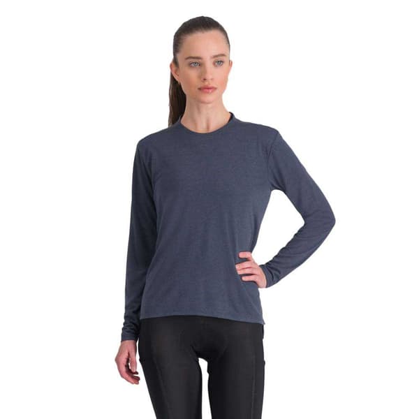 Sportful Langærmet T-shirt Giara Blå S Kvinde