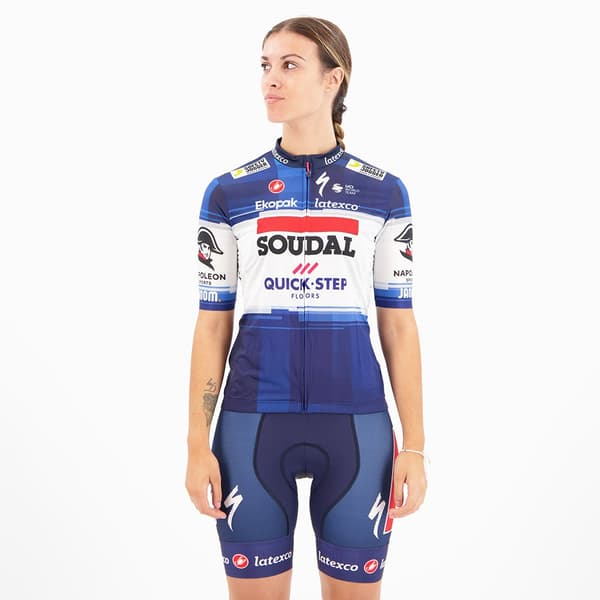 Castelli Kortärmad Tröja Competizione 2 Soudal Quick-step 2023 Flerfärgad XL Kvinna