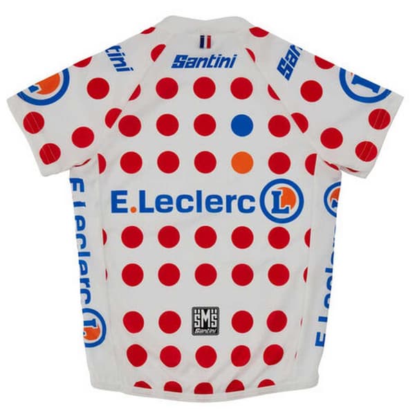 Santini Övergripande Ledare Tour De France 2022 Jr Kort Ärm Jersey Vit