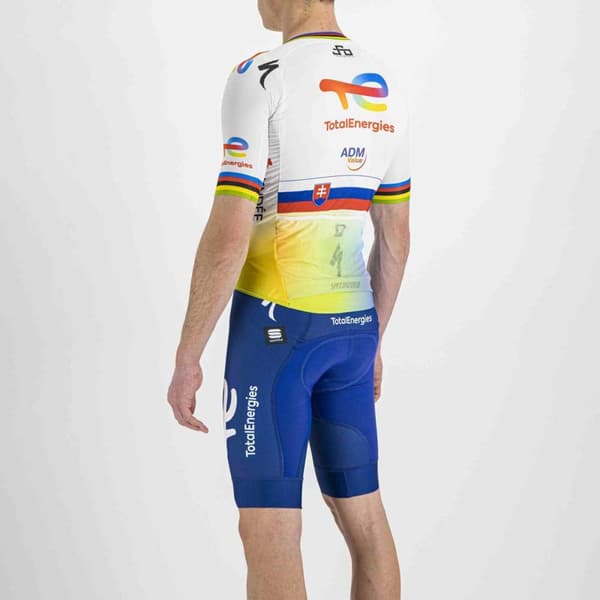Sportful Kortærmet Trøje Total Energies Bomber Hvid 3XL Mand