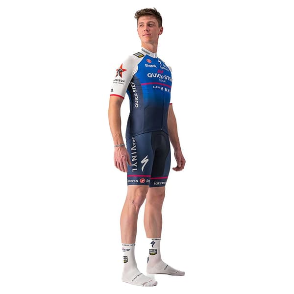 Castelli Kortärmad Tröja Competizione Blå L Man
