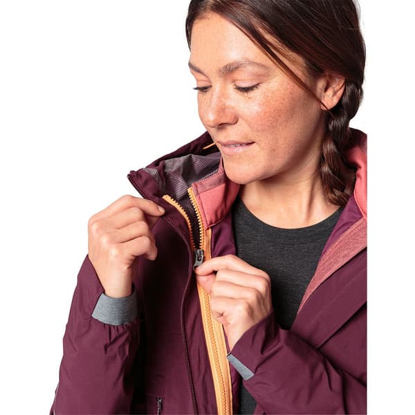 Vaude Bike Jacka Yaras 3in1 Röd 44 Kvinna