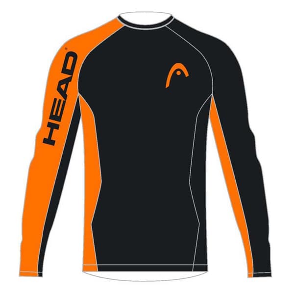 Head Bike Langærmet T-shirt Freeride Orange,Grå 2XL Mand