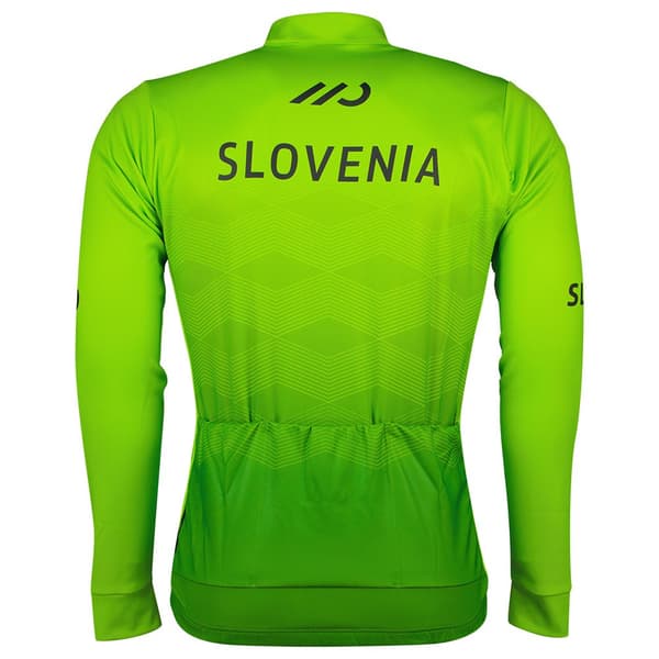 Ale Det Slovenske Cykelforbund Langærmet Trøje Replica 2023 Grøn L Mand
