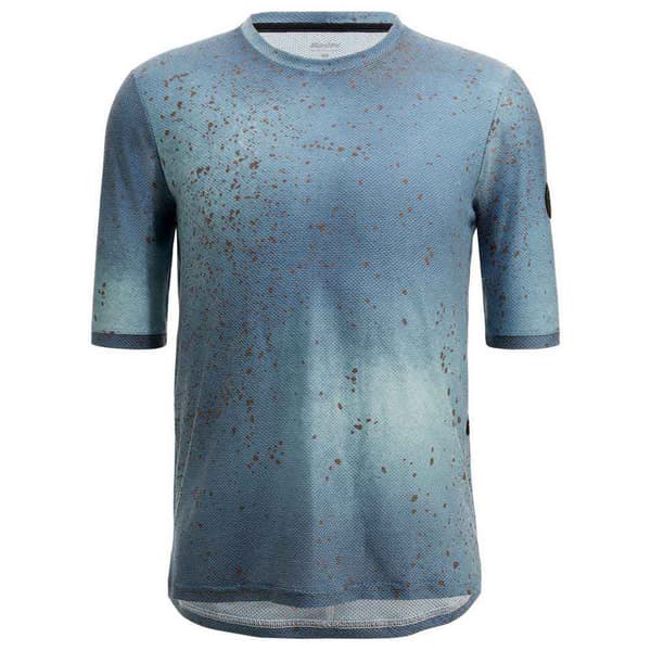 Santini Kortärmad T-shirt Fango Delta Blå S Man