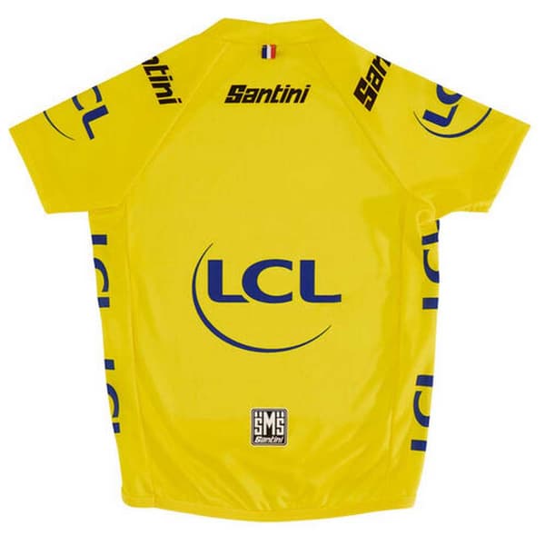Santini Ledare Tour De France Gpm 2022 Jr Kort Ärm Jersey Gul