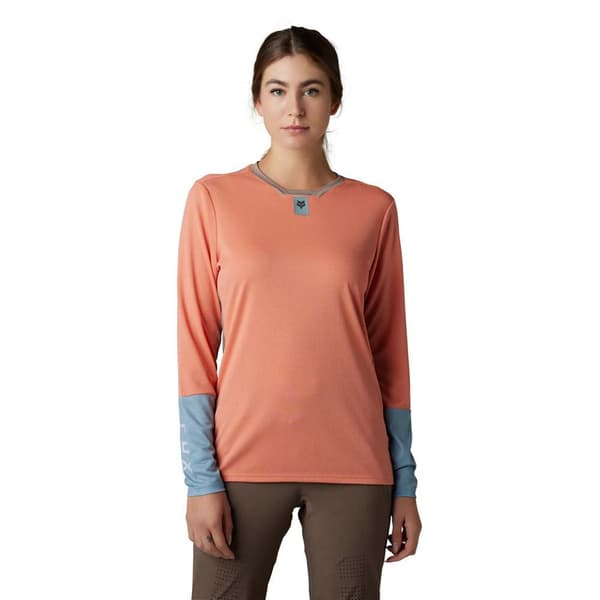 Fox Racing Mtb Langærmet T-shirt Defend Orange L Kvinde