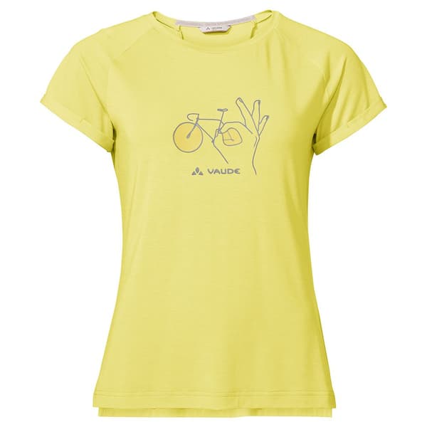 Vaude Kortærmet T-shirt Cyclist 2 Gul 40 Kvinde