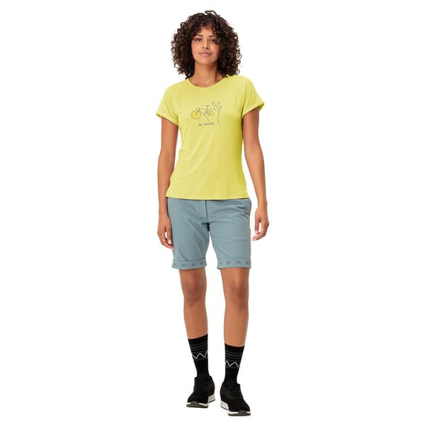 Vaude Kortærmet T-shirt Cyclist 2 Gul 40 Kvinde