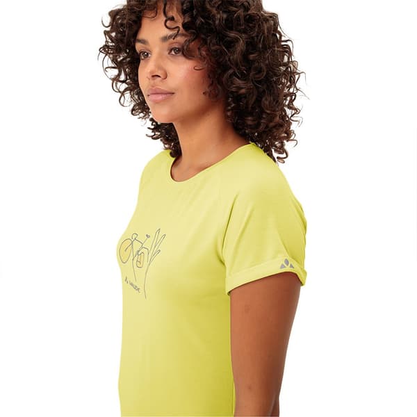Vaude Kortærmet T-shirt Cyclist 2 Gul 40 Kvinde