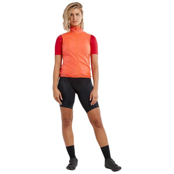 Craft Gilet Essence Light Wind Orange S Kvinna