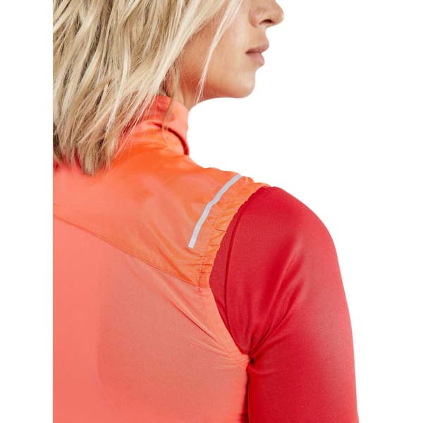 Craft Gilet Essence Light Wind Orange S Kvinna