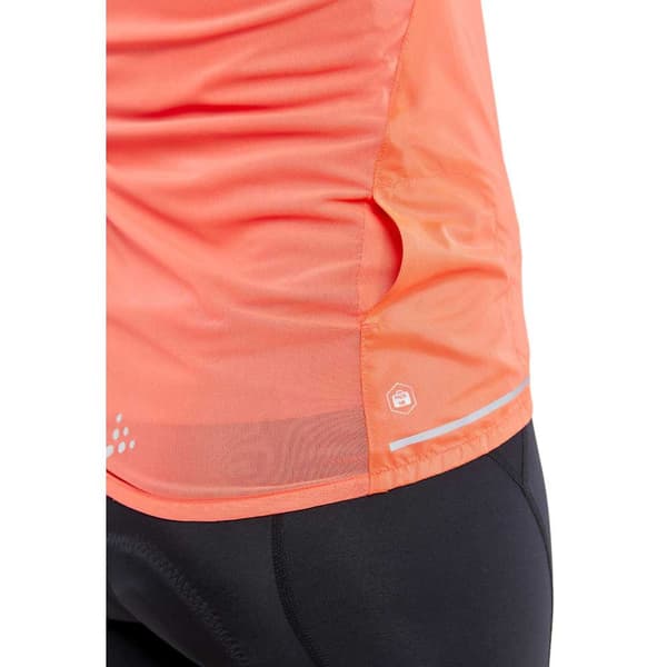 Craft Gilet Essence Light Wind Orange S Kvinna