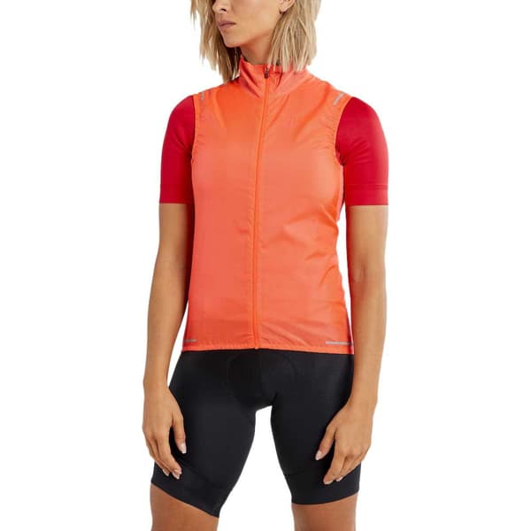 Craft Gilet Essence Light Wind Orange S Kvinna