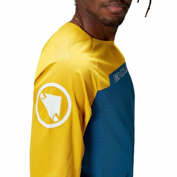 Endura Långärmad T-shirt Mt500 Burner Blå 2XL Man