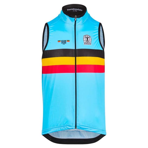 Bioracer Gilet Belgium Icon Wind Flerfärgad M Man
