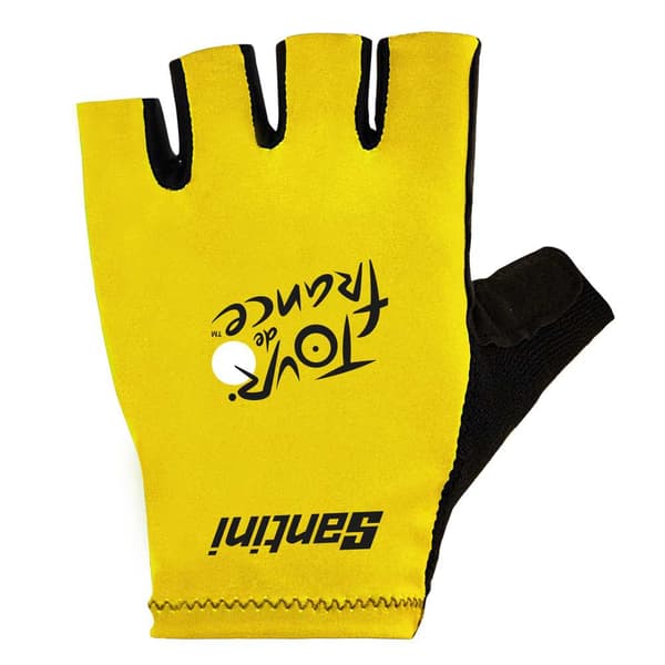 Santini Overordnet Leder Tour De France Official 2023 Kort Handsker Gul XL Mand