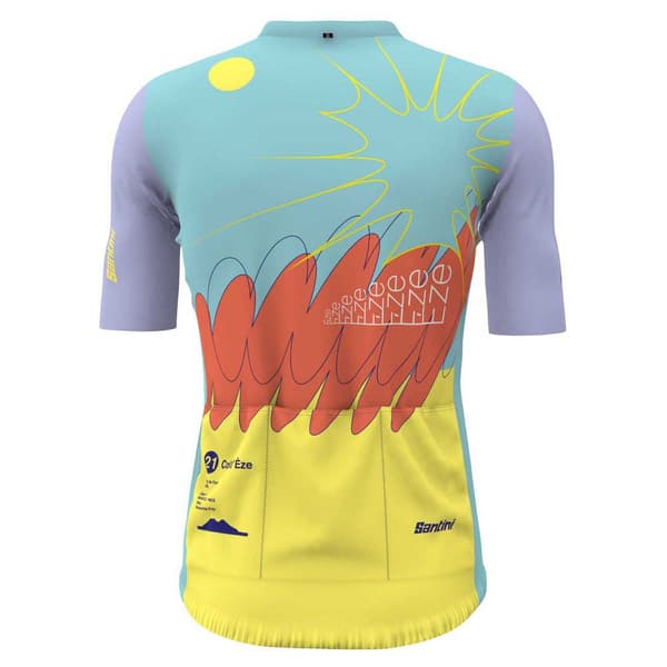 Santini Kortärmad Tröja Nice Tour De France Official 2024 Flerfärgad L Man
