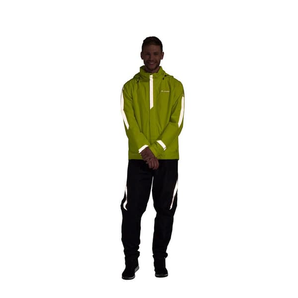 Vaude Bike Regnjakke Luminum Ii Grøn,Gul M Mand