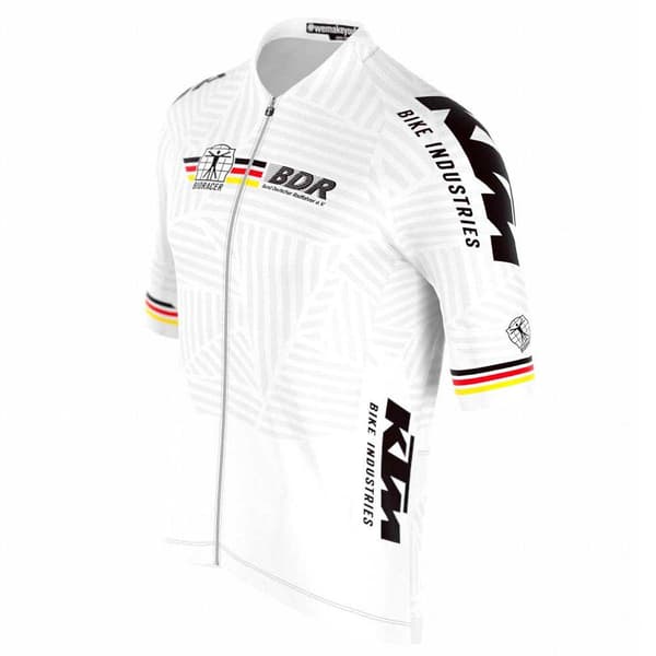 Bioracer Kortærmet Trøje German Icon Classic Matrix Hvid 2XL Mand