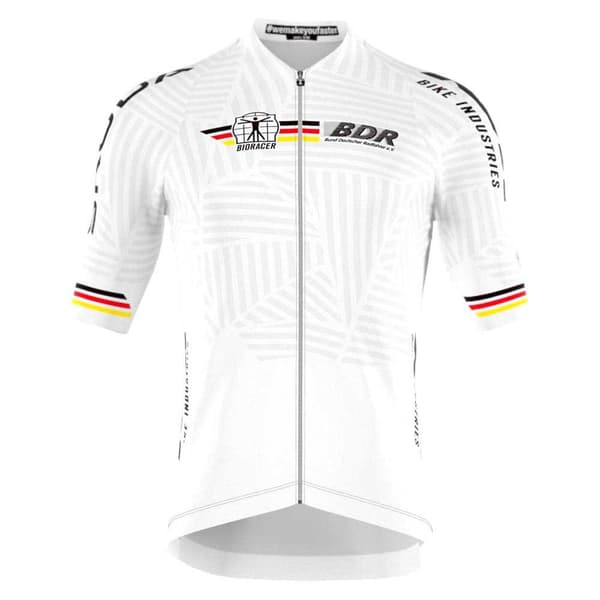 Bioracer Kortærmet Trøje German Icon Classic Matrix Hvid 2XL Mand