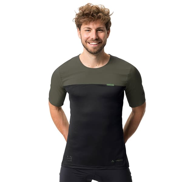 Vaude Bike Kortærmet T-shirt Kuro Ii Grøn,Sort M Mand