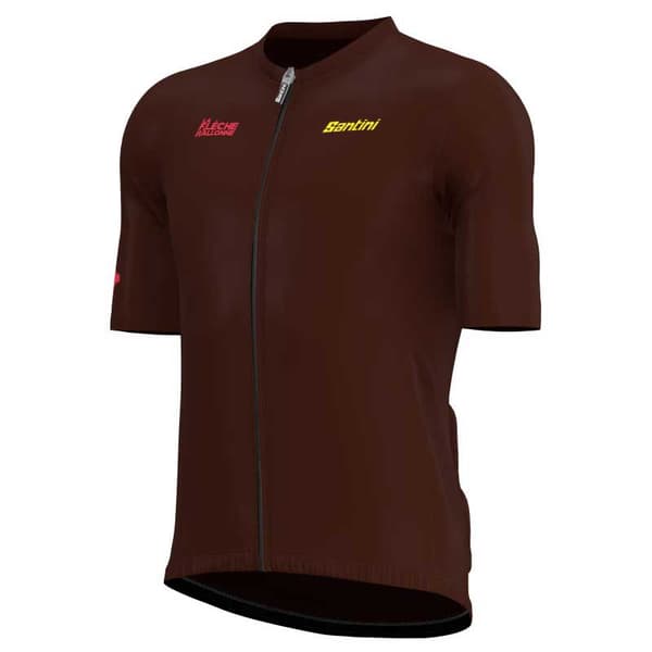 Santini Lyhythihainen Jersey La Fleche Wallone 2024 Ruskea M Mies