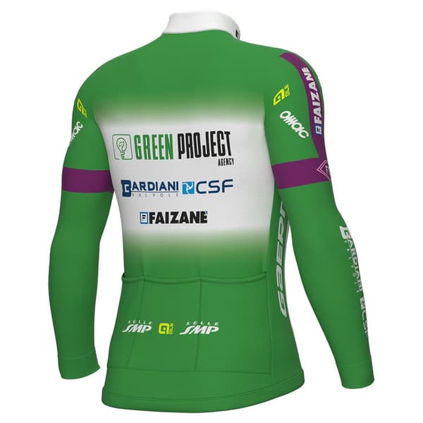 Ale Langærmet Trøje Green Project-bardiani Csf-faizane Replica 2023 Grøn M Mand