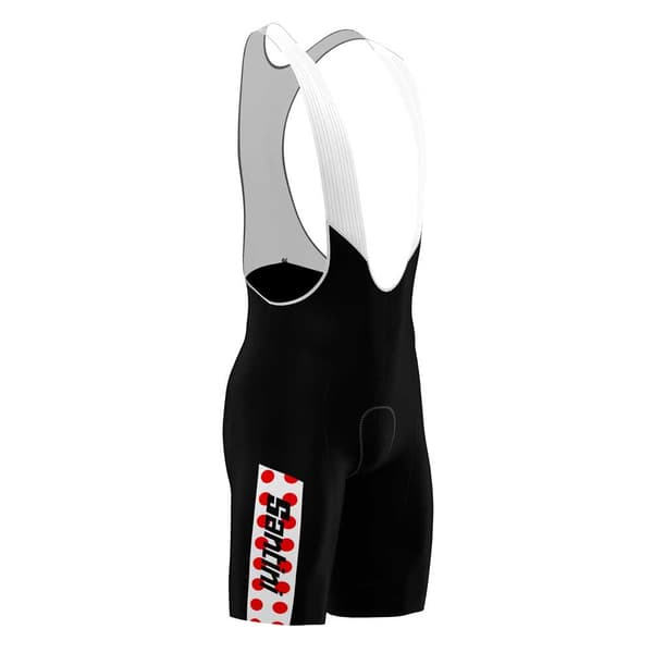 Santini Leder Tour De France Fan Line Gpm 2023 Hagesmæk Shorts Sort M Mand